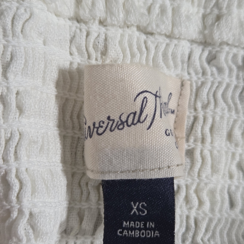 NWT Universal Thread Cream Button-Front Midi Dres… - image 4